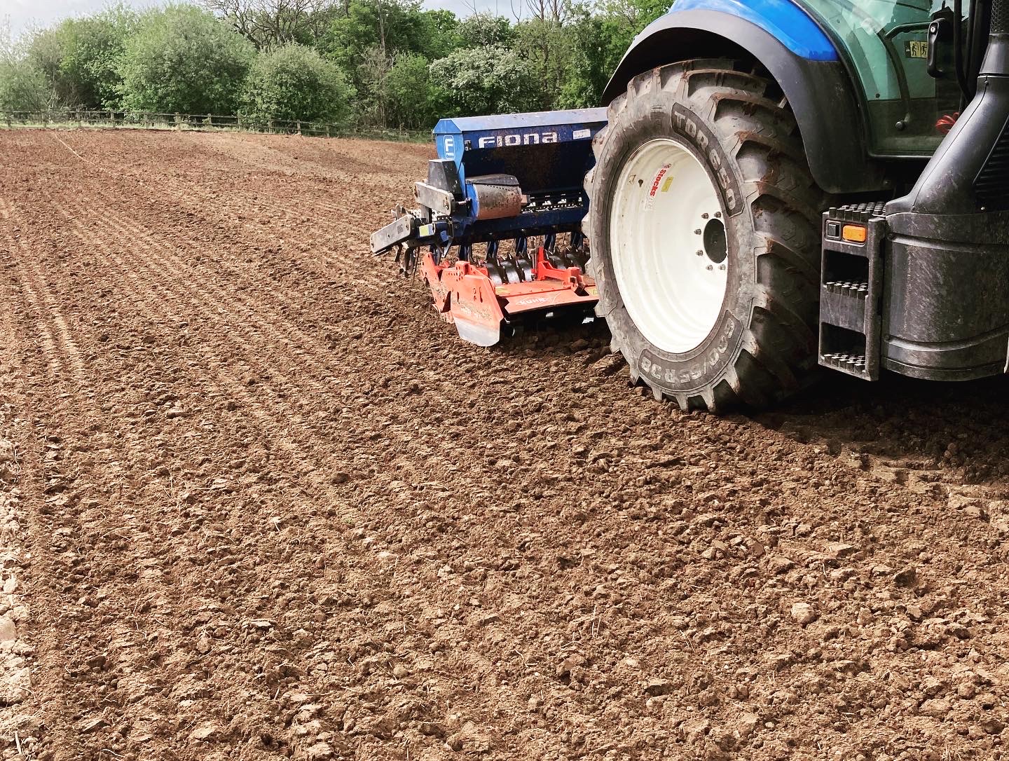 Preparing the land at Lymm Pumpkin Patch