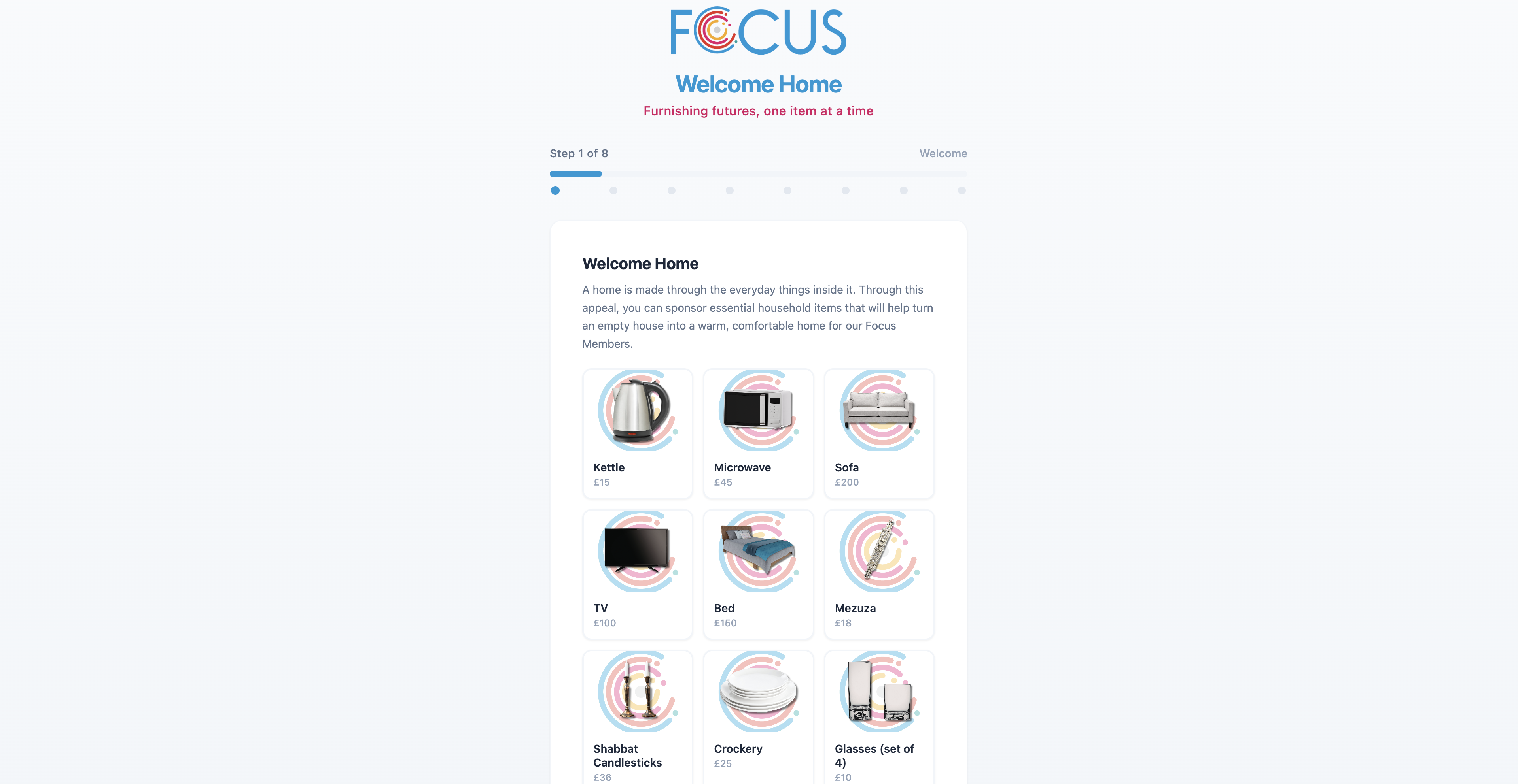 An app that supports a charity appeal to purchase equipment for supported living