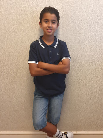 Age: 11
Height (cm): 141 Cm
Weight (kgs): 36.6 kgs
Clothing Size (age or numeric): 11 years old
Shoe Size: 5 Uk
Hair Colour: Dark Brown
Eye Colour: Brown
Specialist Sport(s): Football Prem