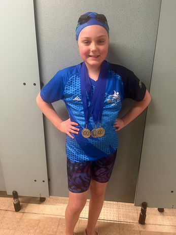 Age: 9
Height (cm): 148cm
Clothing Size (age or numeric) Age 12-13, small adult
Shoe Size: 3
Hair Colour: Blonde
Eye Colour: Blue
Specialist Sport(s) Swimming & Waterpolo. Club Compete swimmer aiming for regional times.