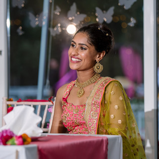 Natural skint tones on a beautiful indian bride, 