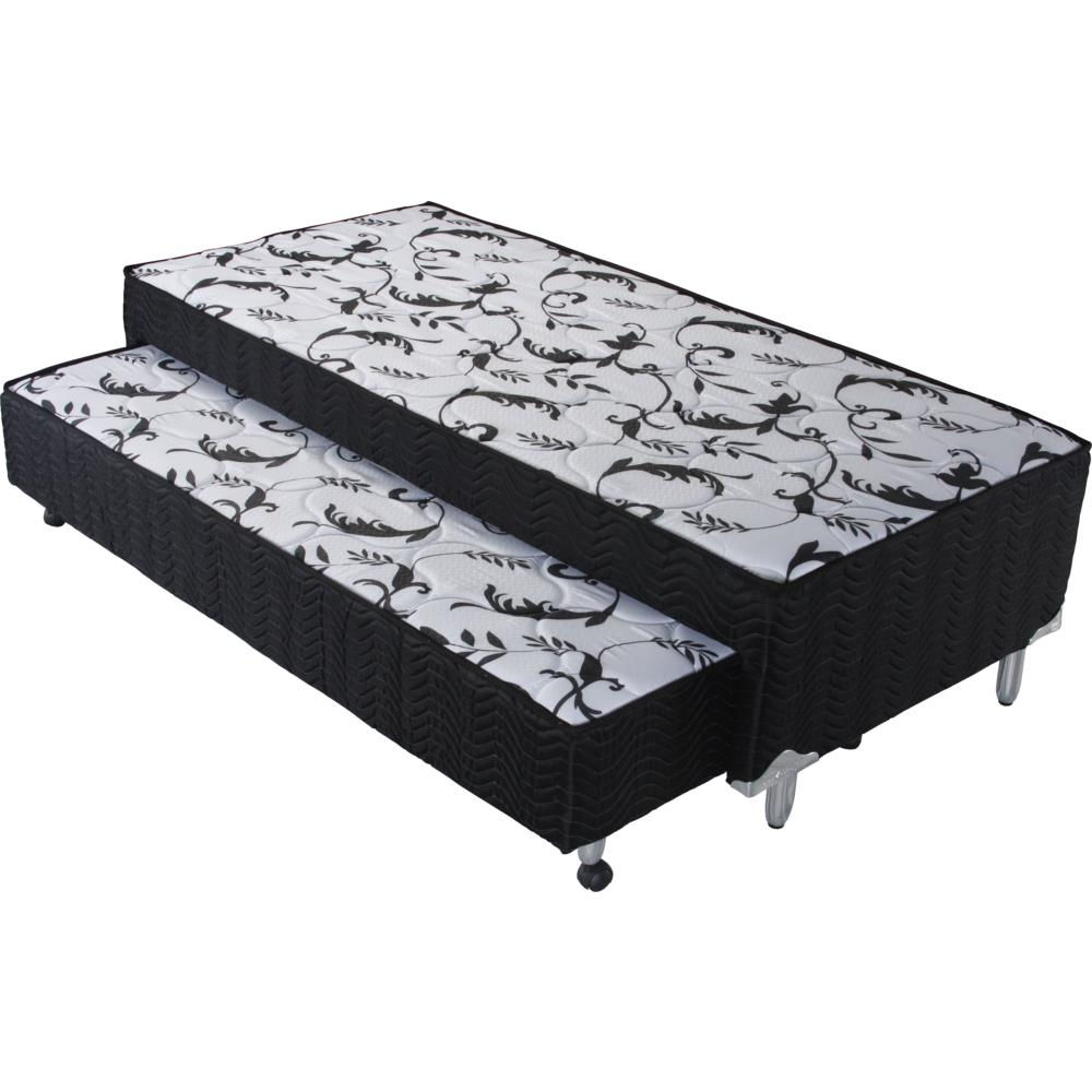 Cama Box Solteiro Acoplada com Auxiliar