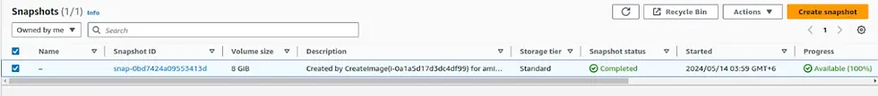 Removing Snapshot