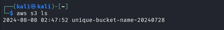 List all S3 buckets