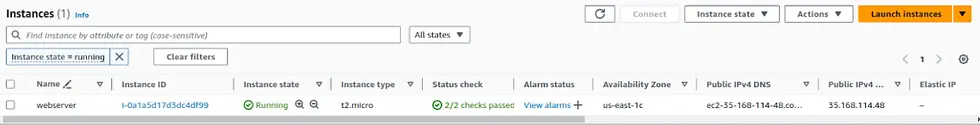 EC2 Dashboard