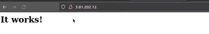 successful installation of apache server