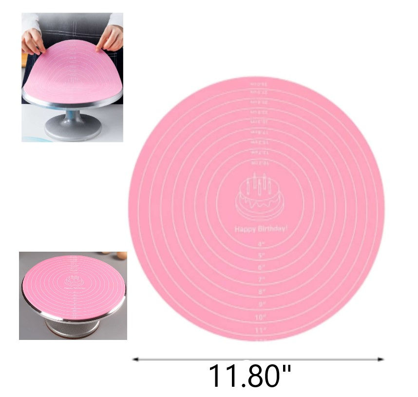 Cake Turntable Silicone Mat Round, 12 inch