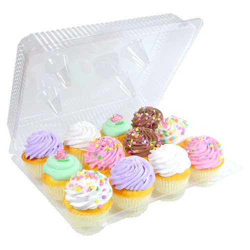 Charola y Tapa 12 Cupcake Container 12 Cupcakes to JELLOART