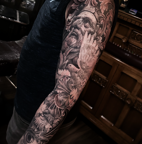 best black and grey tattoo artists in Liverpool 