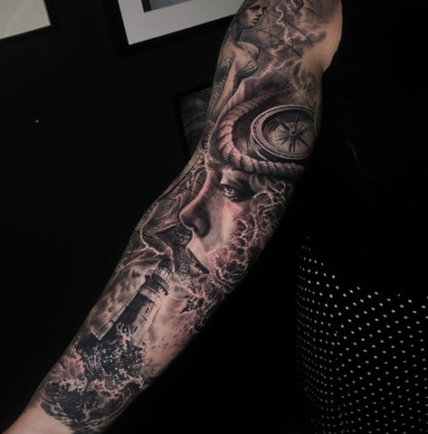 best black and grey tattoo artists in Liverpool 