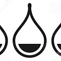 three-black-half-filled-drops-watering-absorb-pictogram-soak-up-quality-liquid-icon-isolat