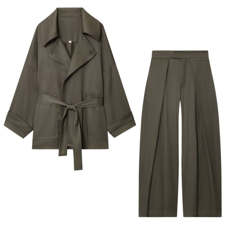 Conjunto Blazer y Pantalón Fluido