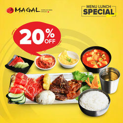 Menu Lunch Special 20% off