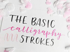 The Calligraphy Basic Strokes and WHY they're important