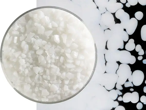 White Glass Frit Coarse Bullseye COE 90 Fusible