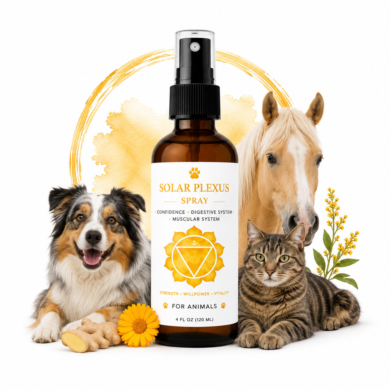 Solar Plexus Spray for animals