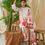 Thumbnail: White Garden Floral Bloom Print Kurta With Pant