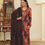 Thumbnail: Brown Floral Print Anarkali Pant Set