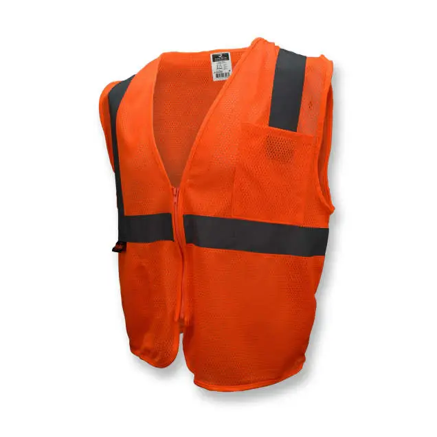 サムネイル： Miraioo SV1Z, Economy Class 2 Mesh Safety Vest with Zipper