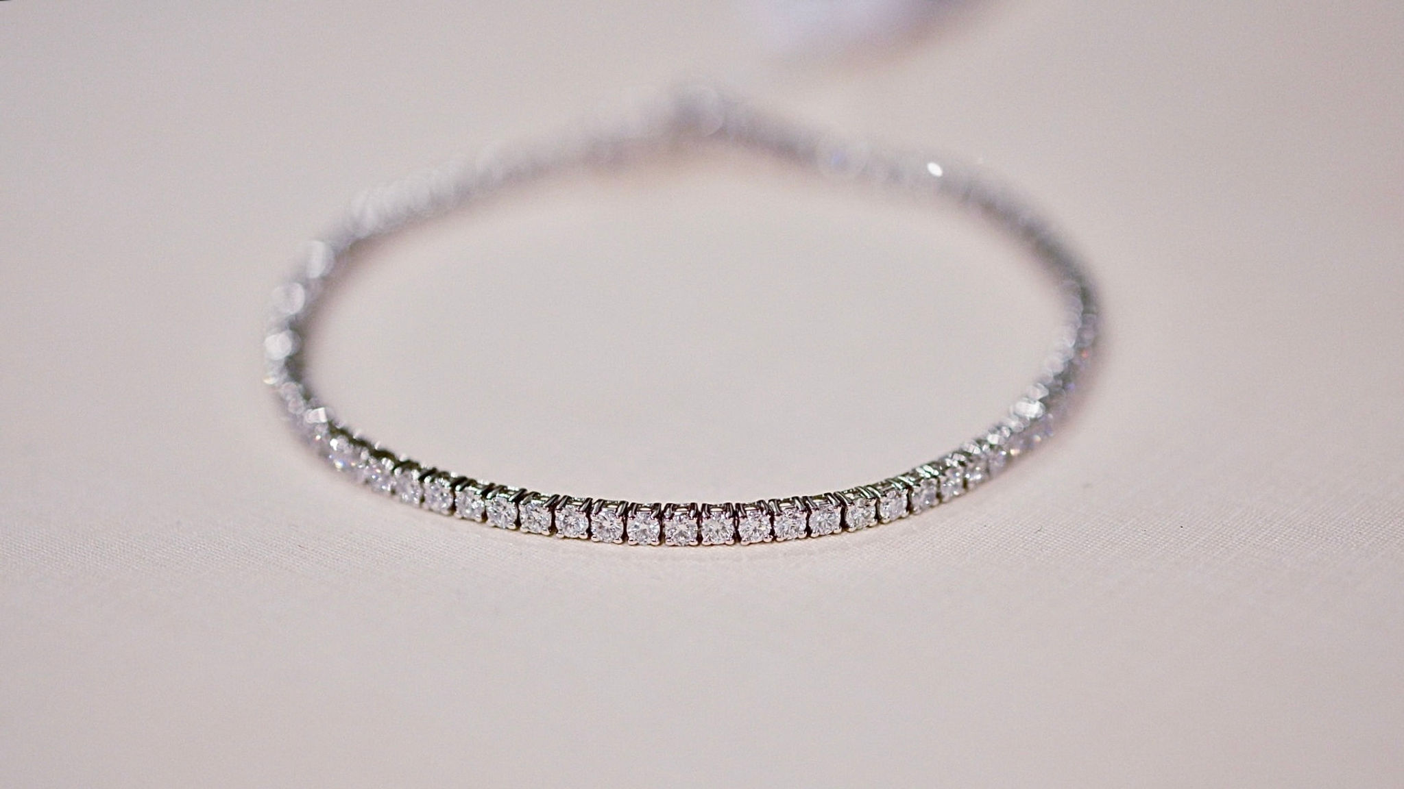 3 Point Diamond Tennis Bracelet 