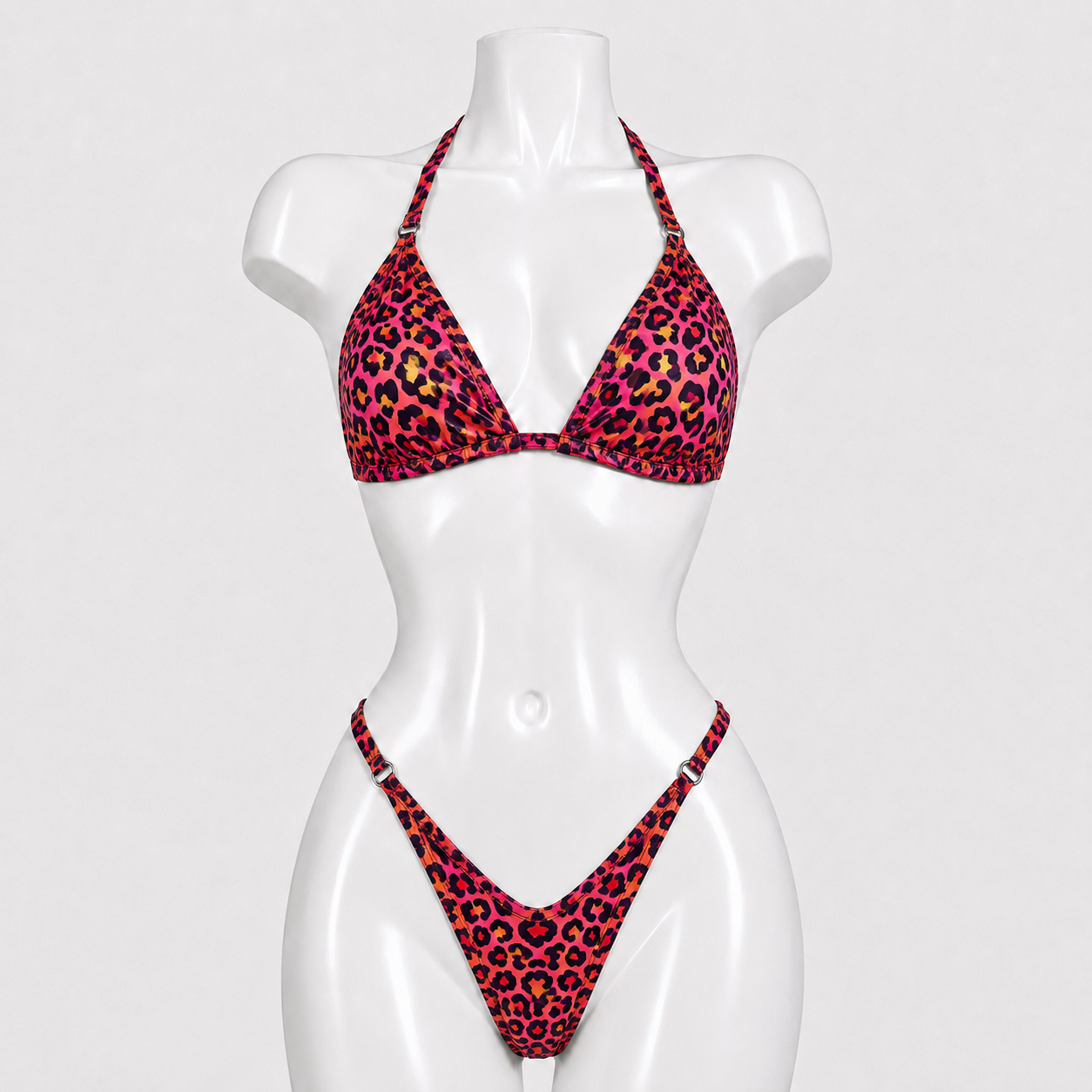 PINK LEOPARD POSING SUIT