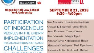 1ère conférence d'ADI-CANADA en partenariat avec le Nathanson Centre et la Osgoode Hall Law School