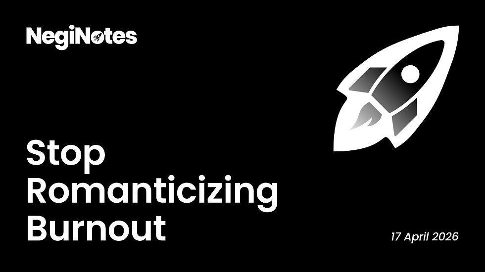 Stop Romanticizing Burnout