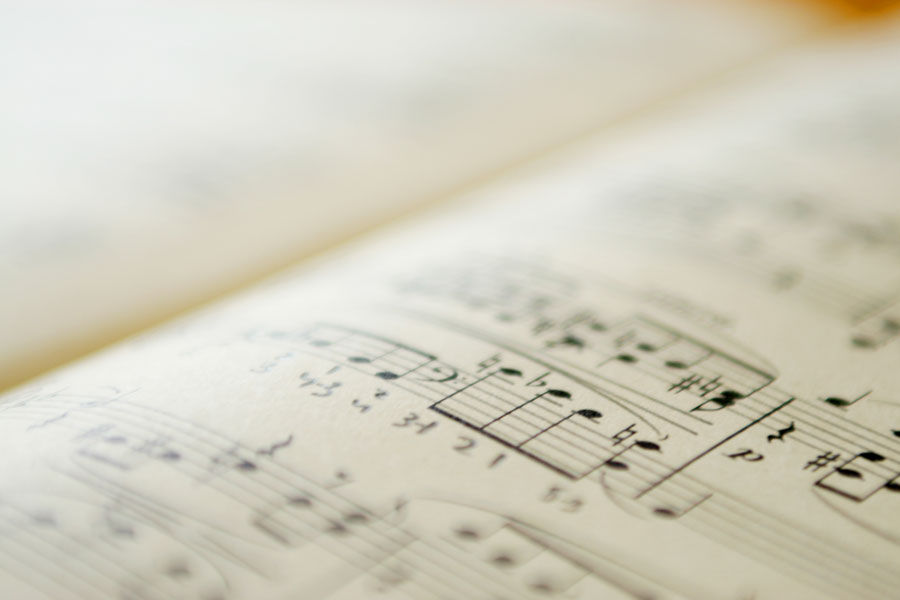 Musical Notes Closeup