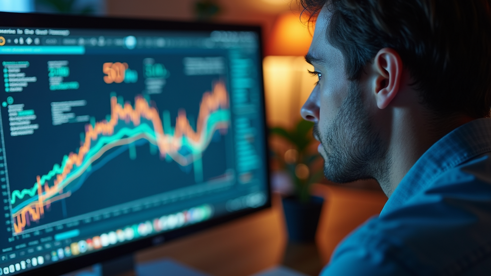 Close-up view of a person analyzing SEO data on a computer screen