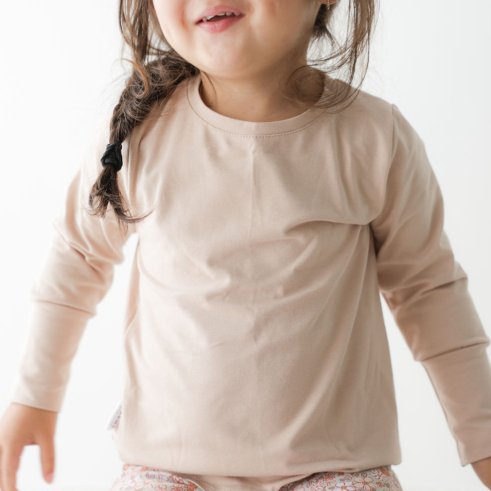 Miniature : Chandail long évolutif beige uni