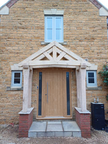 An oak porch