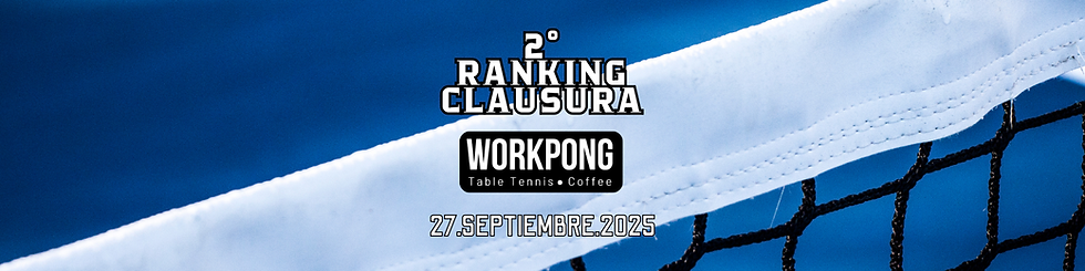 🏆🏓2° Ranking Clausura ZTM - WorkPong 2025