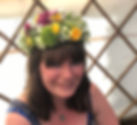 Finished flower crown