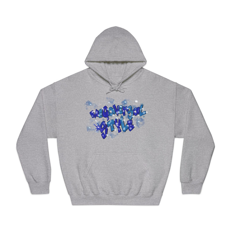 Thumbnail: Megaversal Style Original Cool Graphic Hoodie - Fresh and Blessed Gear