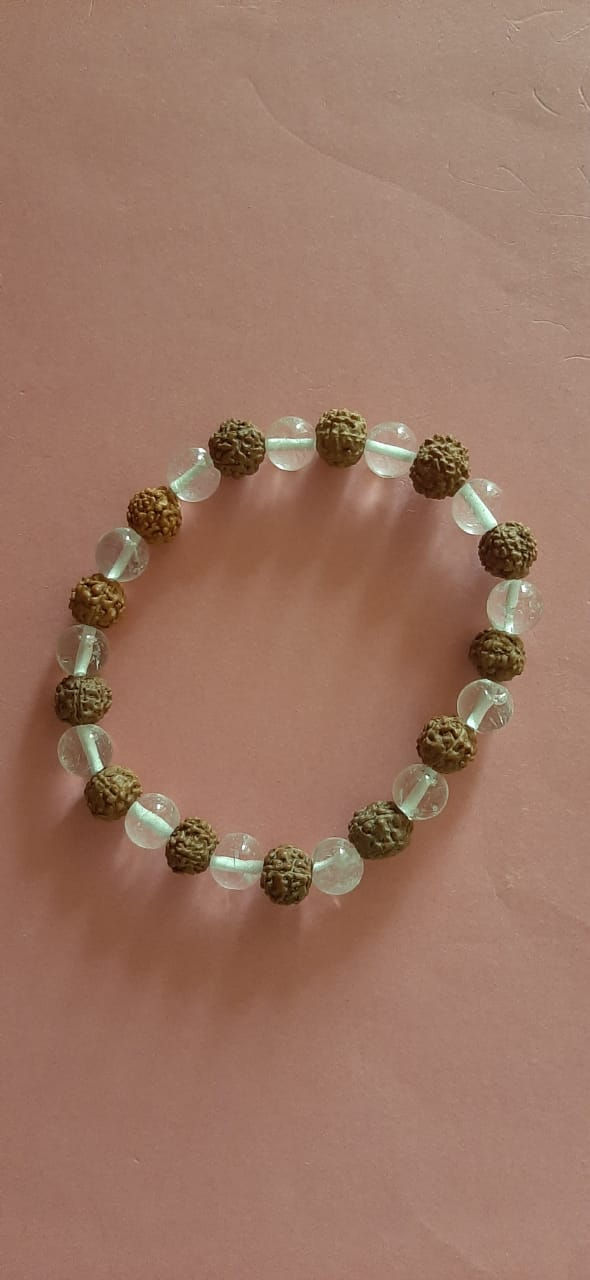 Rudraksha Crystal Bracelet