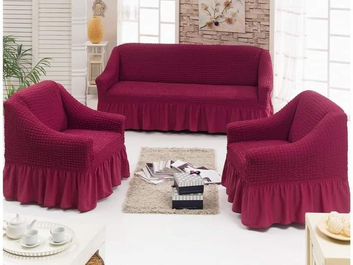Thumbnail: Sofa Cover *with frill* - *كفر كنب *مع كشكش