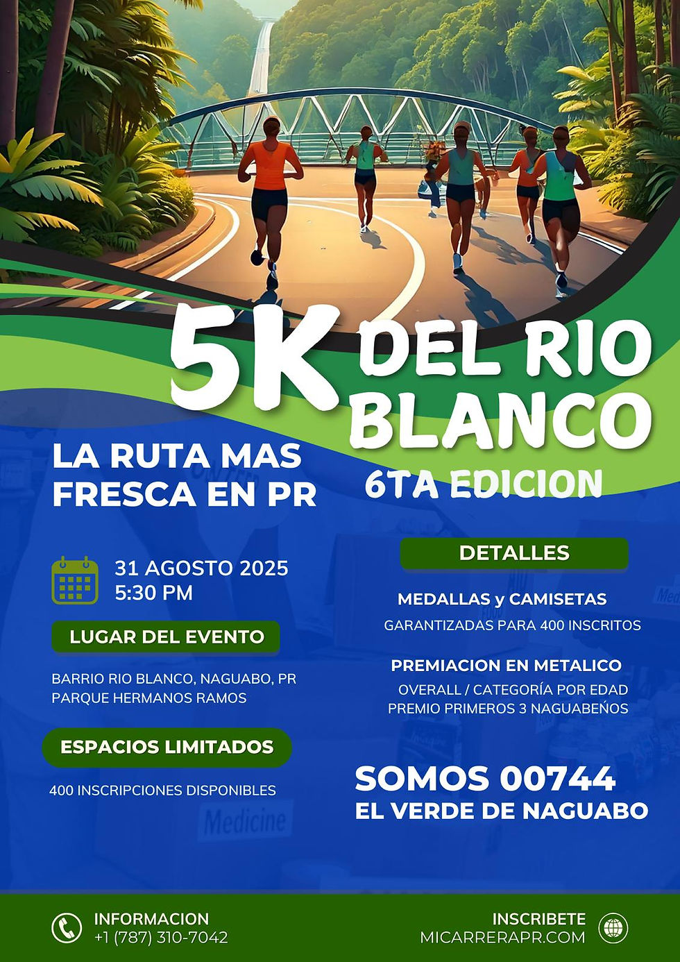 5k del Río Blanco - 6ta Edición