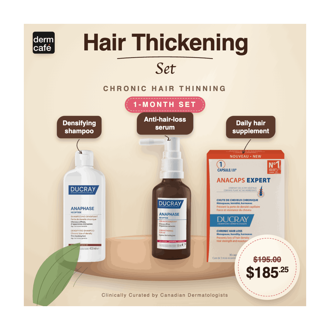 Hair Thickening Set - Chronic Hair Thinning - 1-Month Set