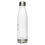 Thumbnail: White water bottle with stylized ‘all shapes, all sizes, all love’ and  illustrated dog ears, side view