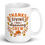 Thumbnail: White ceramic mug featuring a playful dog as the Thanksgiving Cleaning Crew, surrounded by autumn leaves and harvest accents.