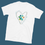 Thumbnail: White t-shirt with colorful watercolor paw print surrounded by hearts with ‘just a girl who loves her dog’ text