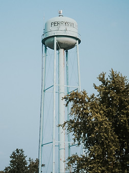 Watertower in Perrysville, Indiana