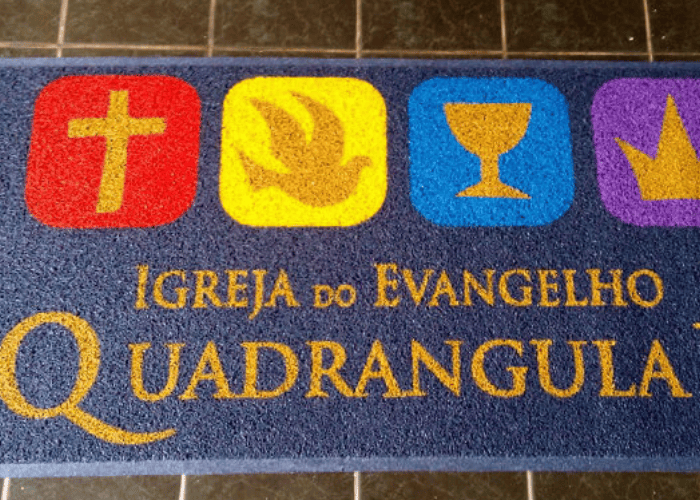 Tapetes ou capachos personalizados para igreja na Vila Sônia, Zona Oeste de São Paulo - SP