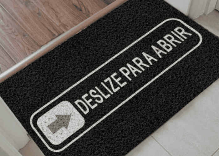 Tapete ou capacho personalizado antiderrapante para entrada no Rio Pequeno, Zona Oeste de São Paulo - SP