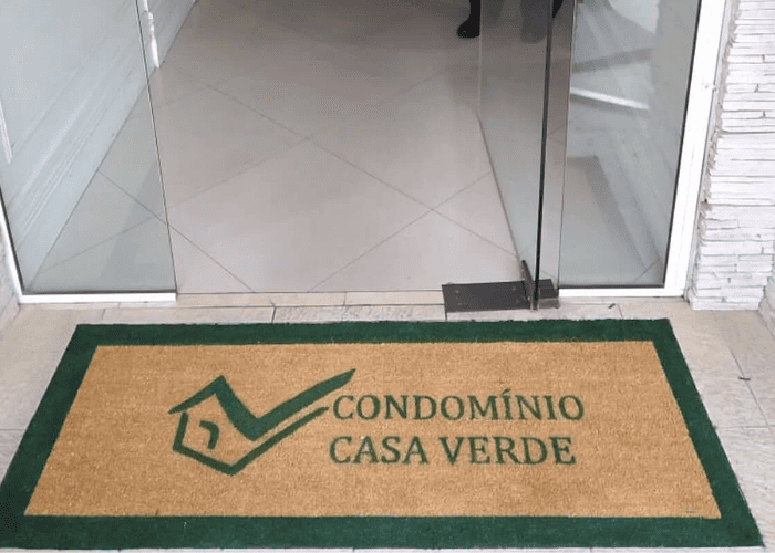 Tapete ou capacho personalizado antiderrapante para condomínio em Itariri - SP