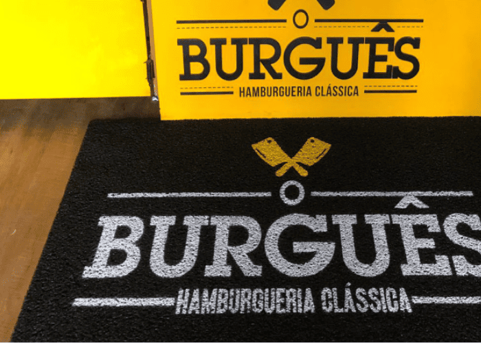 Tapete ou capacho personalizado antiderrapante para restaurante no Jaguará, Zona Oeste de São Paulo - SP
