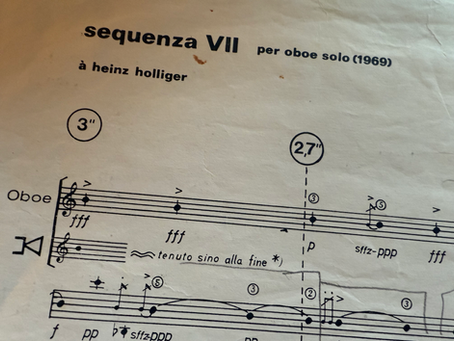 on Berio’s “Sequenza VII”