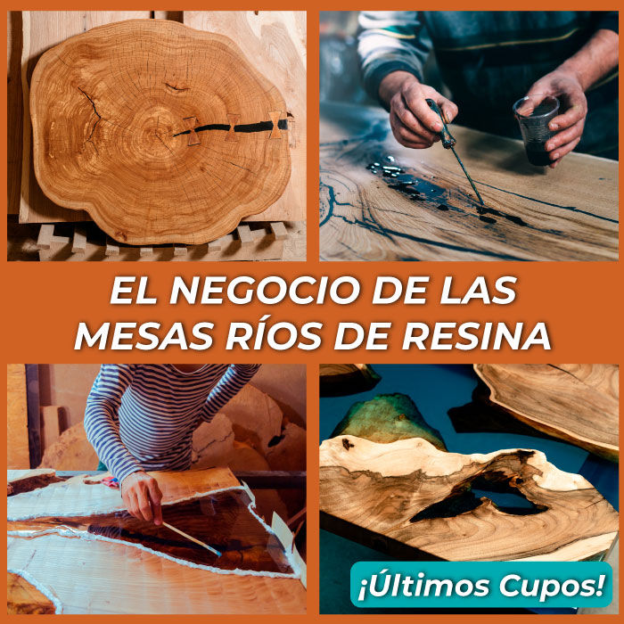 Miniatura: Curso Negocio de Mesas Ríos de Resina