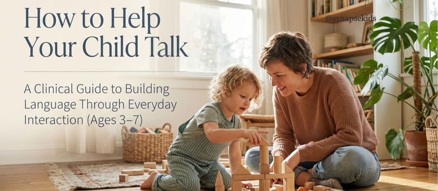 Week 9: How to help your child talk (Ages 3-7): A clinical guide to building language through everyday interaction