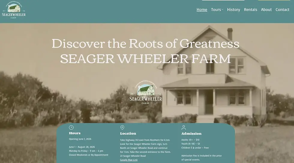 Seager Wheeler Farm homepage